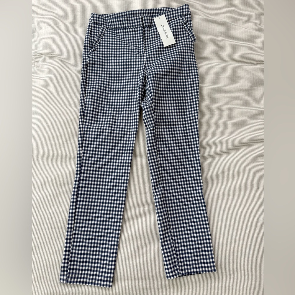 Cynthia Rowley Gingham check stretch pants